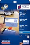 Produkt-Bild: Avery Zweckform, C32015-10, 10 Blatt, Visitenkarten, Inkjet spezialbeschichtet, matt, wei&szlig;, 260 g schnittglatte Kanten durch Quick & Clean-Technologie