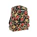 JanSport SuperBreak Classic Backpack Black Tatoo Hearts and Snakes