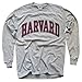 Harvard University T-Shirt, Officially Licensed Long-Sleeve College Athletic Tee, Gray