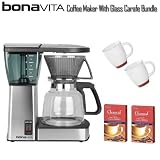 Bonavita BV1800 8 Cup Coffee Maker With Glass Carafe And Cleancaf Bundle