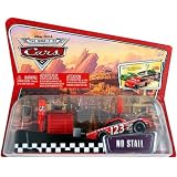 Disney Pixar Cars No Stall #(123) Pit Race-Off Diecast Vehicle and Launcher