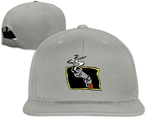 No Smoking Gun Adjustable Flat Sports Baseball Hats Flatbrim Cap