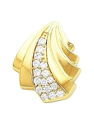 14K Yellow Gold Diamond Pendant - 0.79 Ct. -- LIFETIME WARRANTY