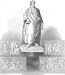 GERMANY:Gothe:Monument,Frankfurt a/m,old print,c1856