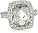 Amazon Collection Sterling Silver Green Amethyst Ring