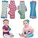 juDanzy 4-pack Organic baby & toddler leg warmers gift set for boys & girls (Newborn (up to 12 pounds), Organic Whimsy)