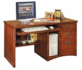 Mission Finish Computer Desk Kathy Ireland Mission Pasadena Collection by Martin Furniture - MP540