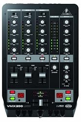 Behringer VMX300USB Professional 3-Channel DJ Mixer with USB/Audio Interface