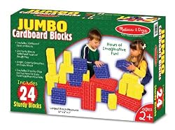 Melissa & Doug Jumbo Cardboard Blocks - 24pc