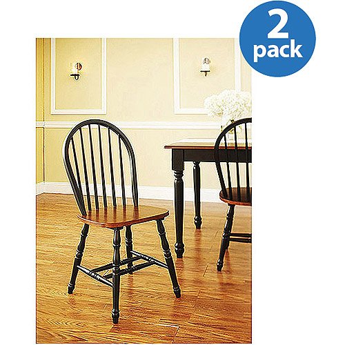 Better Homes and Gardens Autumn Lane 6-Piece Dining Set, Black and Oak