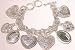 Personalized Photo Bracelet Hearts Waterproof