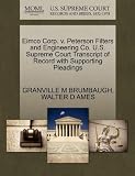 Eimco Corp. v. Peterson Filters and Engineering Co. U.S. Supreme Court Transcript of Record with Supporting Pleadings