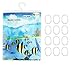 Vktech® Blue Ocean Sea Submarine World Dophin Fishes Bathroom Waterproof Peva 71