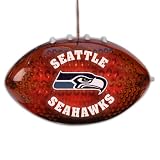 4" NFL Seattle Seahawks Light-Up Football Shape Christmas Ornament