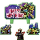 4-Piece Teenage Mutant Ninja Turtles Candles, Multicolored