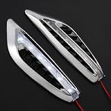 Safe Driving Chrome Plating Transparent White LED Roadster Coupe Turbo Racing Car SUV... by Astra Security
