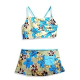 Max Out - Girls 2 Piece Bathing Suit, Tan, Brown, Blue