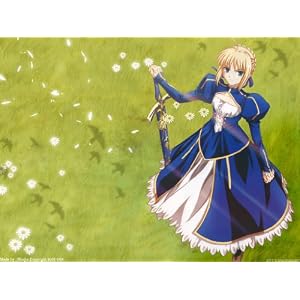 Blue Saber Swordsman Outfit 1st Version Set Small