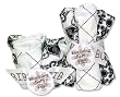 Blooming Bouquet Gift Sets - Versailles Black/White - Bib & Burp Set