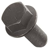 Grade 8 Phosphate & Oil Finished Steel Flange Screw, Hex Drive, 3/8" - 16, 1" Length,
