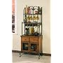 Powell Coventry "Honey Maple" & "Cinnamon" Storage Baker's Rack