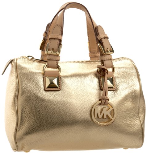 MICHAEL Michael Kors Grayson Small Satchel Pale Gold
