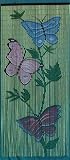 Bambusvorhang, Dessin: Schmetterling, ca. 90x200 cm, Größe:90x200 cm