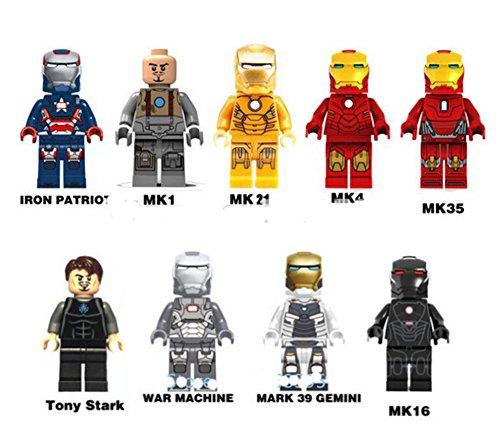 Tony Stark Lego Iron Man Mark 48 Marvel Superhero Lego Iron Man