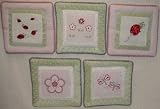 Lady Bug Wall Hanging - set of 5