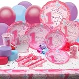 1st Birthday Princess 18-Guest Deluxe Party Kit