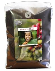 Organic Camano Island Coffee Roasters Sumatra, Dark Roast, Ground, 5-Pound Bag