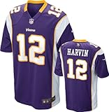 Percy Harvin Youth Jersey: Home Purple Game Replica #12 Nike Minnesota Vikings Youth Jersey