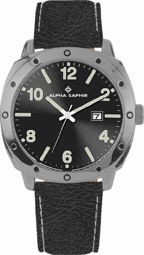 Alpha Saphir Herren-Uhren Quarz  Analog 308A Preisvergleich