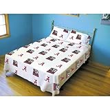 IMAGE OF Georgia Bulldogs White Twin XL Size Sheet Set