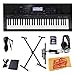 Casio CTK-7000 Portable Keyboard Bundle with Keyboard Stand, 8 GB SD Card, 10-Foot Instrument Cable, Sustain Pedal, Headphones, and Polishing Cloth