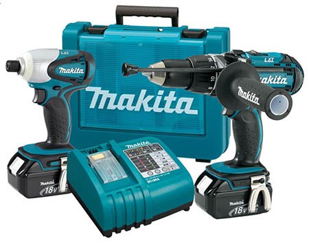 51F-fvXZZJL Makita LXT202 Factory Reconditioned 18-Volt LXT Lithium-Ion Cordless Hammer Drill/Driver and Impact Driver Combo Kit