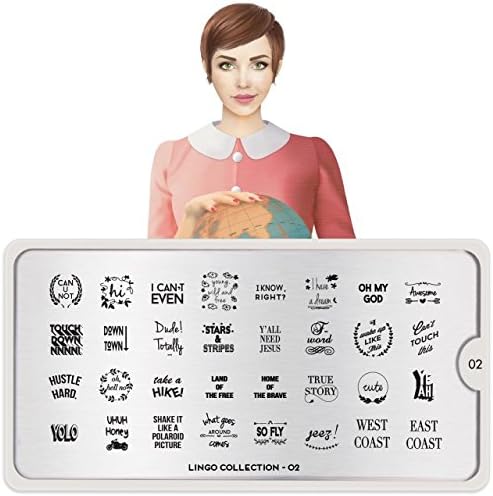 MoYou-London Nail Stamping Plate Lingo Collection 02 US Stock