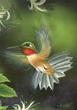 Rufous Hummingbird Garden Flag