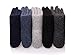 ProEtrade Mens Comfort Wool Work Thick Winter Socks 5 Pairs Warm Crew Socks (Pattern)