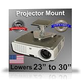 Projector-Gear Projector Ceiling Mount for EPSON PowerLite Home Cinema 8350 with 23 to 30 Extension