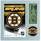 NHL Boston Bruins Digital Desk Clock