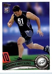 2011 Topps Football Card # 43 Danny Watkins RC - Philadelphia Eagles (RC - Rookie Card) NFL Trading Card in a Protective Case!