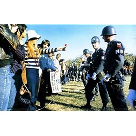 Anti-Vietnam Demonstration (Girl Giving Police a Flower) Art Poster Print - 13" X 19"