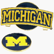 Michigan Wolverines Hat Clip Golf Ball Marker