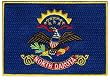 North Dakota State Flag Embroidered Patch Iron-On ND Emblem
