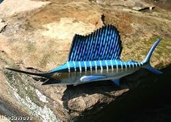 Taxidermy Quality Fiberglass 14 " Sailfish Wall Mount