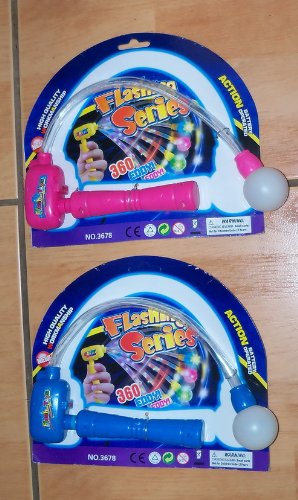 360 DEGRESS SPINNING FLASHING STARS LIGHT TOY PIECE PRICE- 1 UNIT- COLOR SENT AT RANDOM