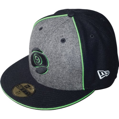 Sector 9 Happy Hour 5950 Adult Fitted Casual Wear Hat/Cap w/ Free B&F Heart Sticker Bundle - Black / Size 7 1/4