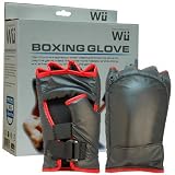 Brand New Boxing Gloves for Nintendo Wii, Black with Red Trim (Video Game) newly tagged “video games”