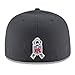 New Era 59Fifty Hat NFL 2016 Dallas Cowboys Salute to Service Official Gray Cap